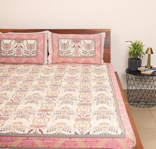 Peach Bird Bedsheet - Image 4