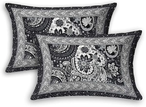 Black Floral Bedsheet - Image 5