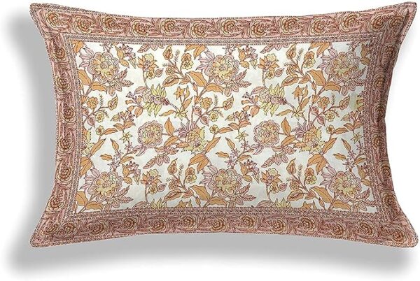 Peach Floral Bedsheet - Image 5