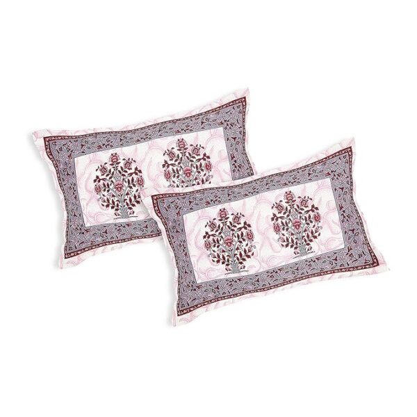 Floral Motif Pink Bedsheet - Image 4