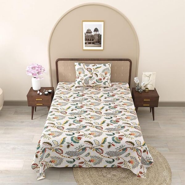 Peacock Grey Bedsheet