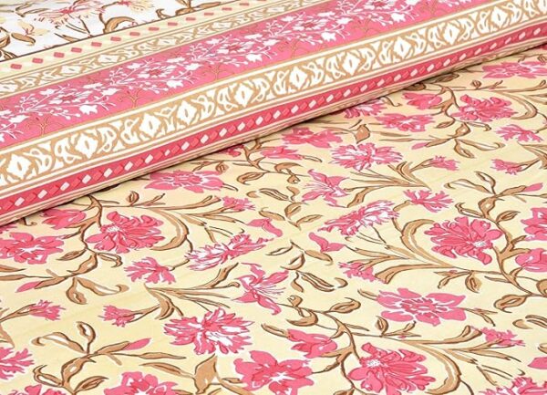 Floral Pink Bedsheet - Image 5