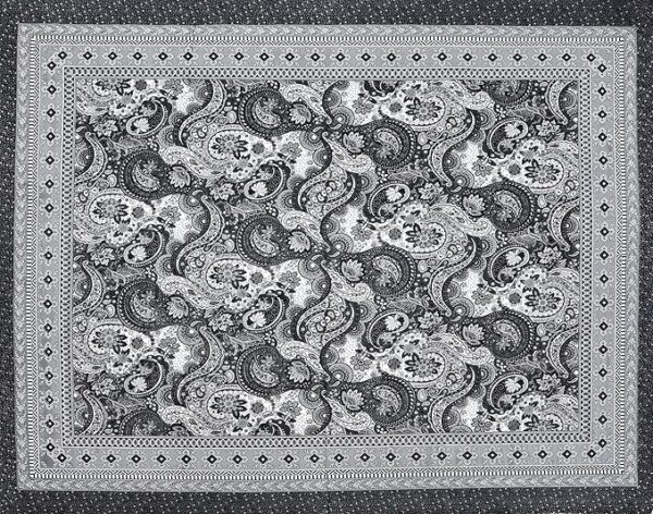Black Floral Bedsheet - Image 4