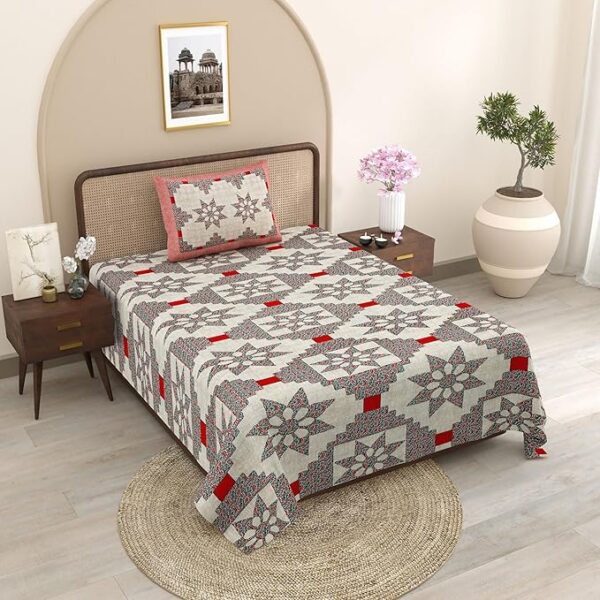Check Grey Bedsheet - Image 2