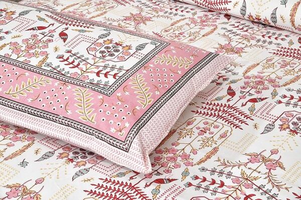 Peach Bird Bedsheet - Image 6