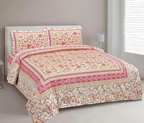 Floral Pink Bedsheet