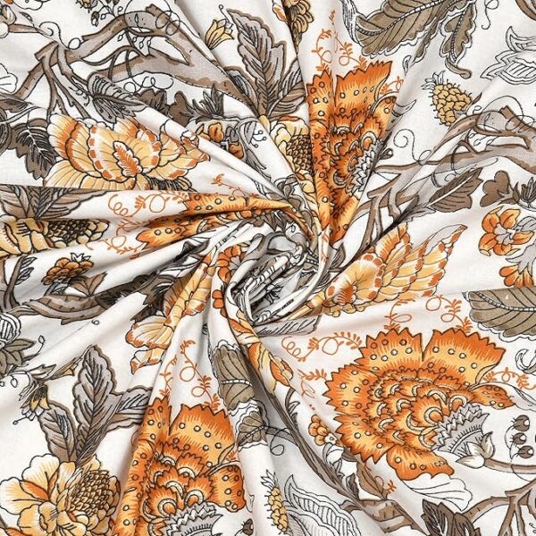 Yellow Floral Bedsheet - Image 3