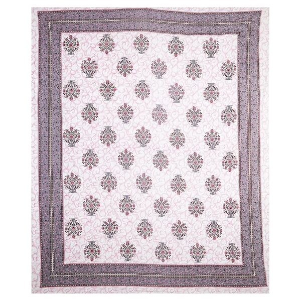 Floral Motif Pink Bedsheet - Image 3