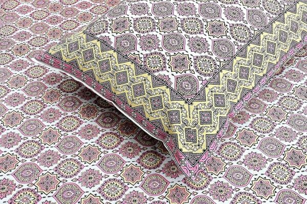 Pink Ethnic Bedsheet - Image 2