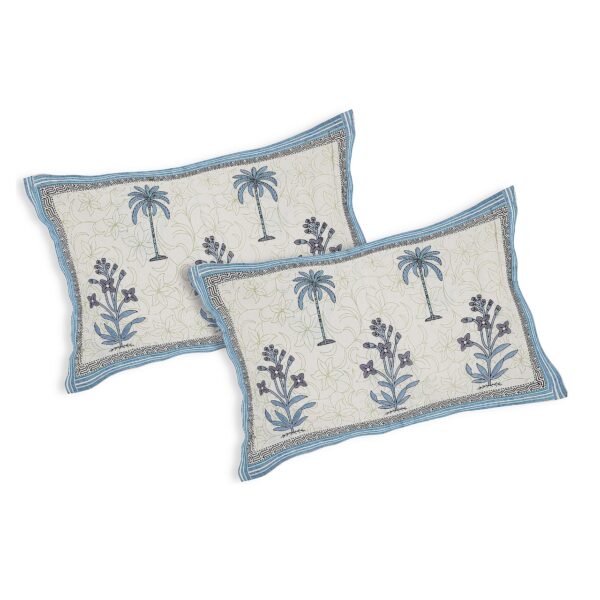 Blue Tree Motif Bedsheets - Image 4