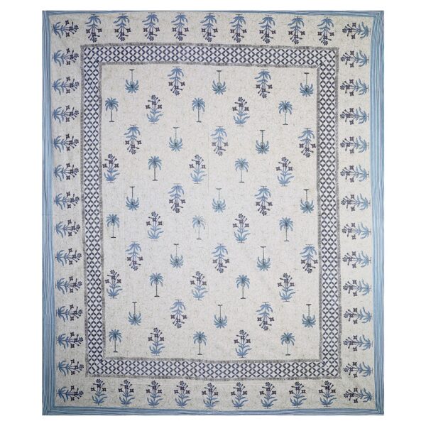 Blue Tree Motif Bedsheets - Image 2