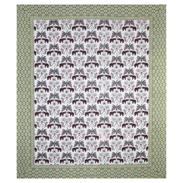 Elephant Green Bedsheet - Image 4