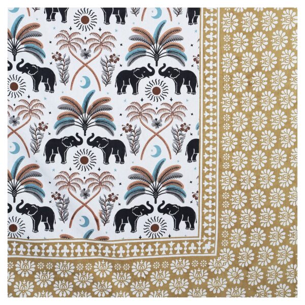 Elephant Yellow Bedsheet - Image 3