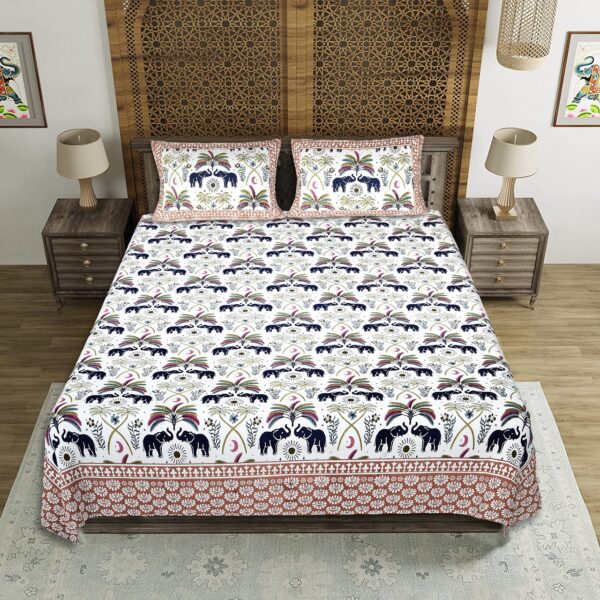 Elephant Brown Bedsheet